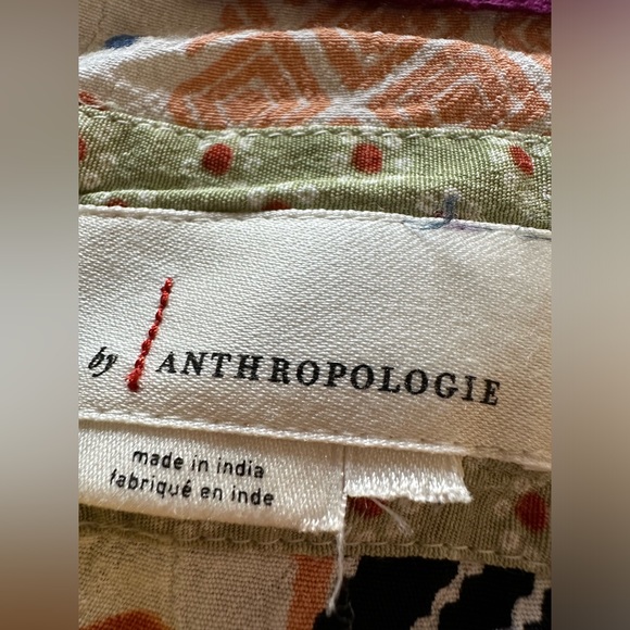 Anthropologie Everyway Shirt Dress Sleeveless Patchwork Collared Button - Picture 5 of 15
